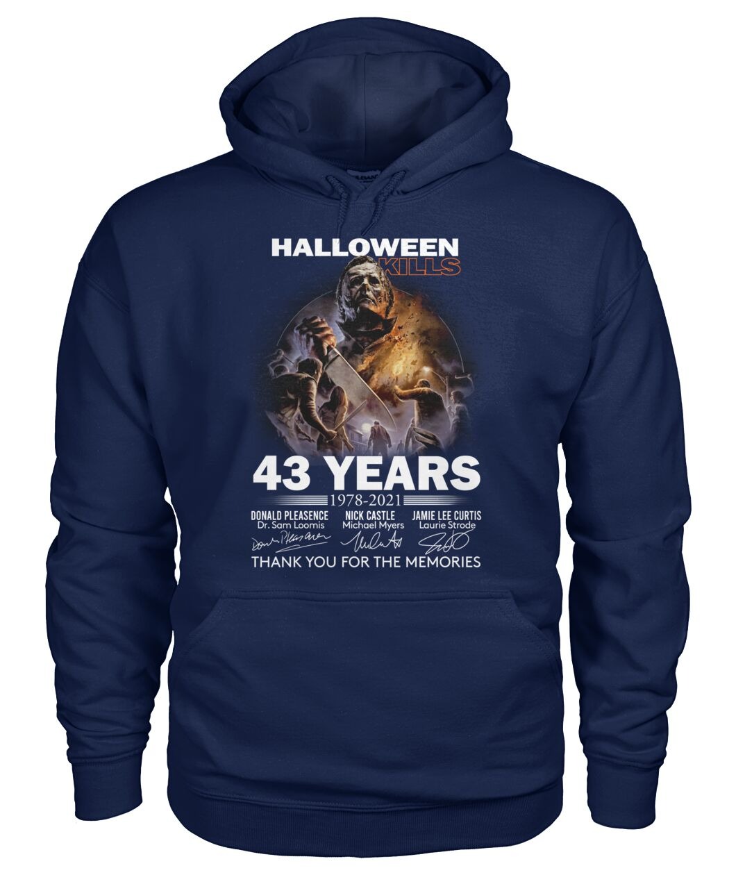 Michael myers halloween kills 43 years thank you for the memories hoodie