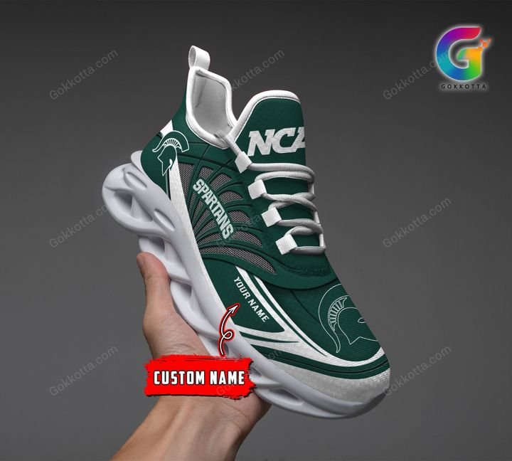 Michigan state spartans NCAA personalized max soul shoes 2