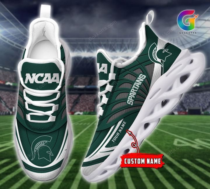 Michigan state spartans NCAA personalized max soul shoes 3