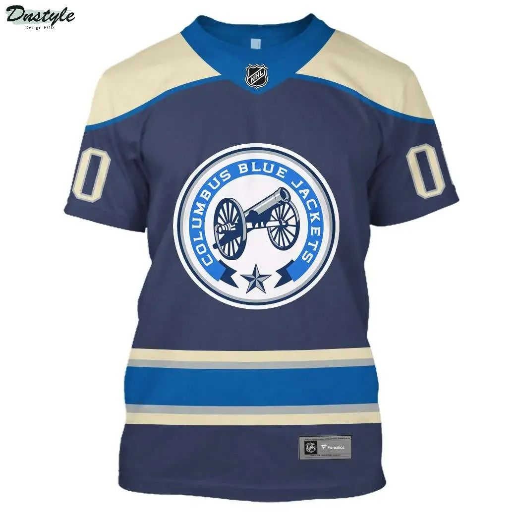 Personalized Columbus Blue Jackets NHL 3d full printing shirt