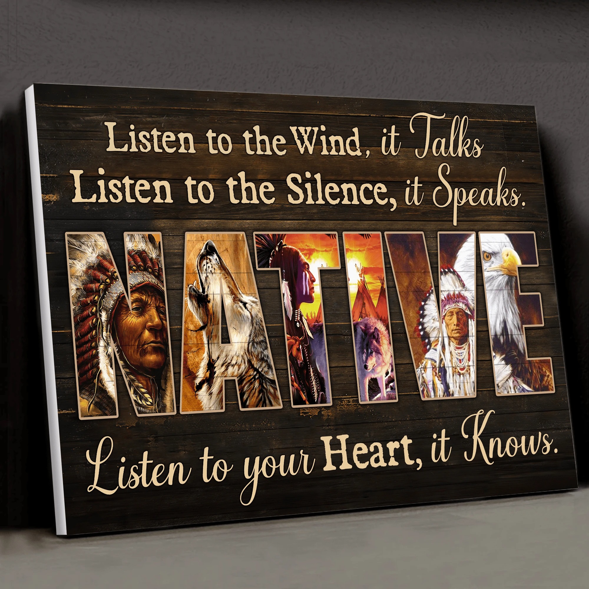 Native Listen To The Wind It Talks Listen To The Silence It Speaks poster 2