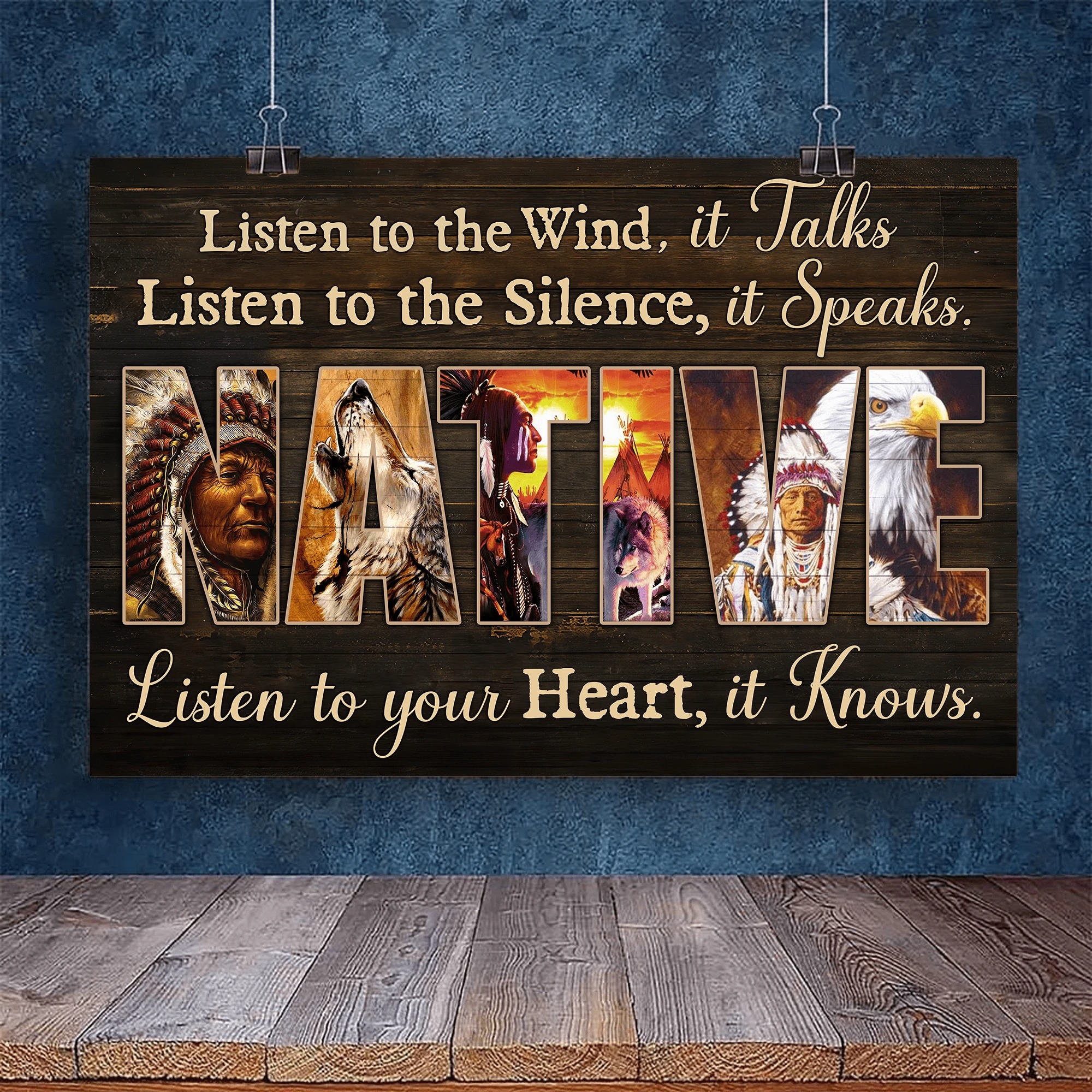 Native Listen To The Wind It Talks Listen To The Silence It Speaks poster 3