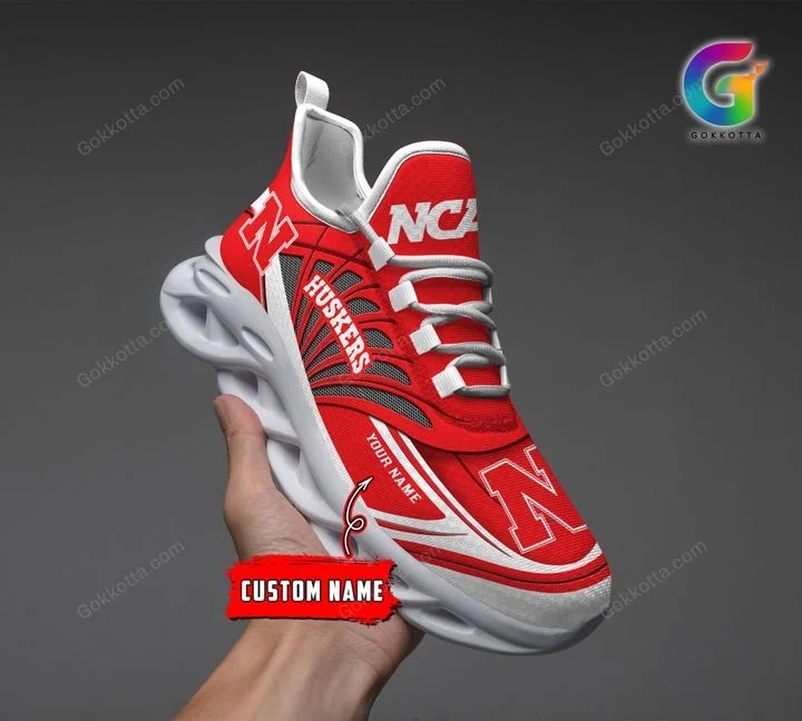 Nebraska cornhuskers NCAA personalized max soul shoes 2
