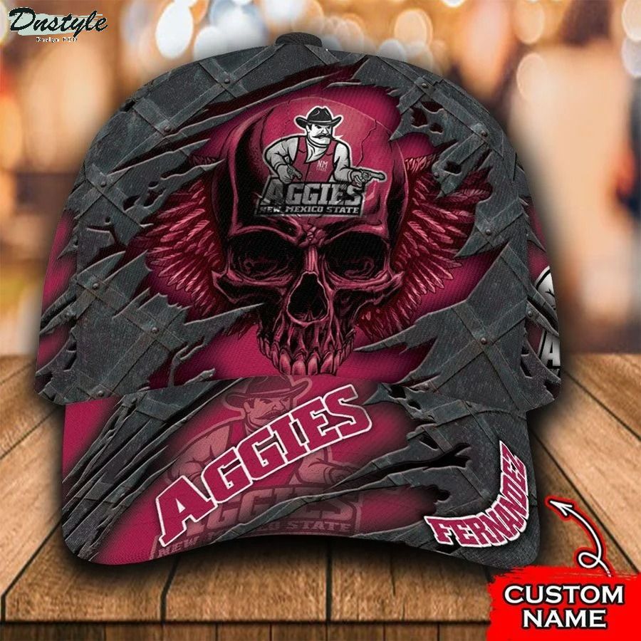 New mexico state aggies skull NCAA Custom Name Classic Cap
