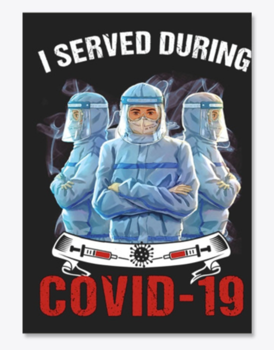 Nurse i served during covid 19 decal