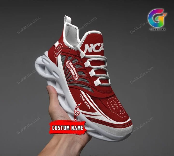 Oklahoma sooners NCAA personalized max soul shoes 2