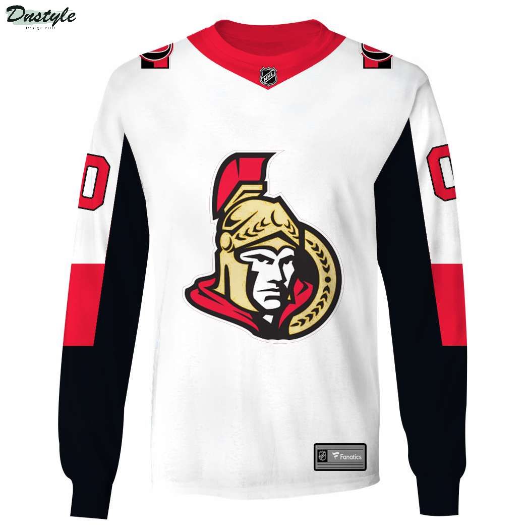 Personalized Ottawa Senators NHL 3d full printing long sleeve