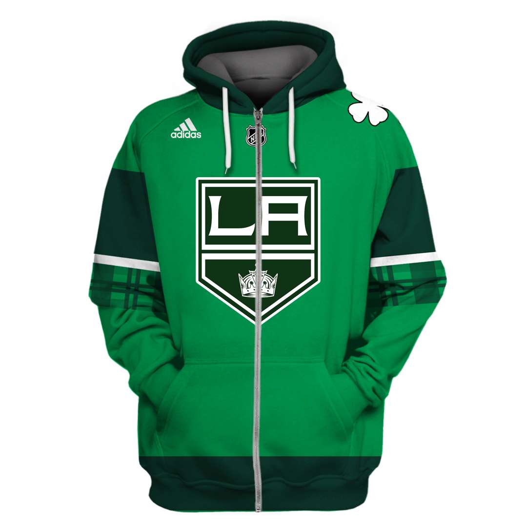 Personalized Los Angeles Kings NHL 3d full printing zip hoodie