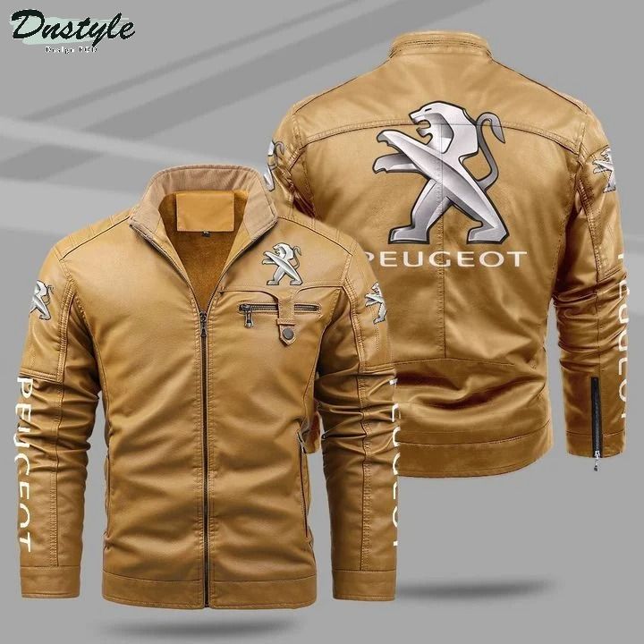 Peugeot fleece leather jacket 1