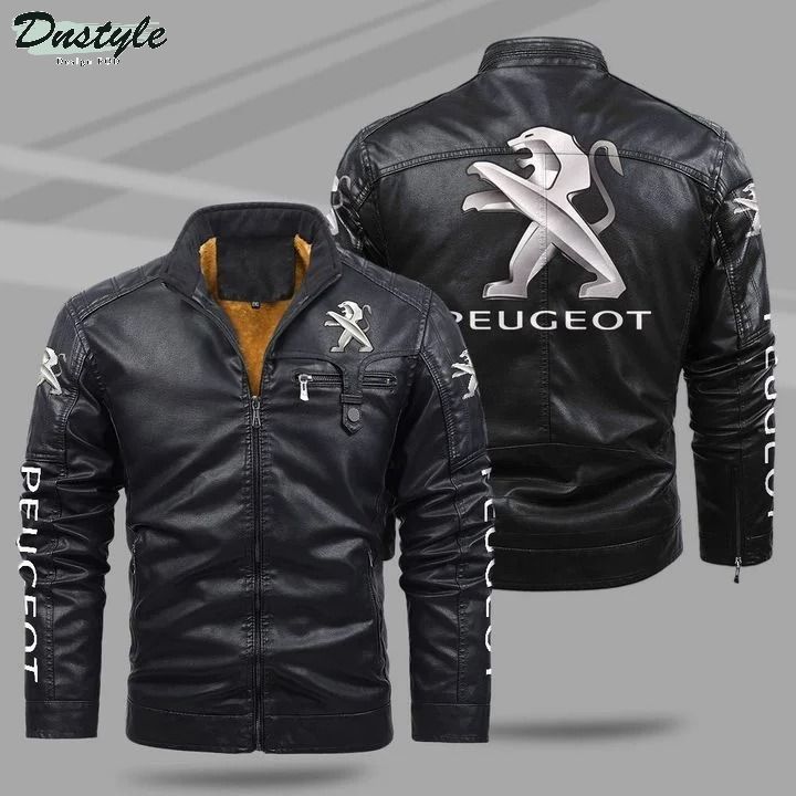 Maybach fleece leather jacket