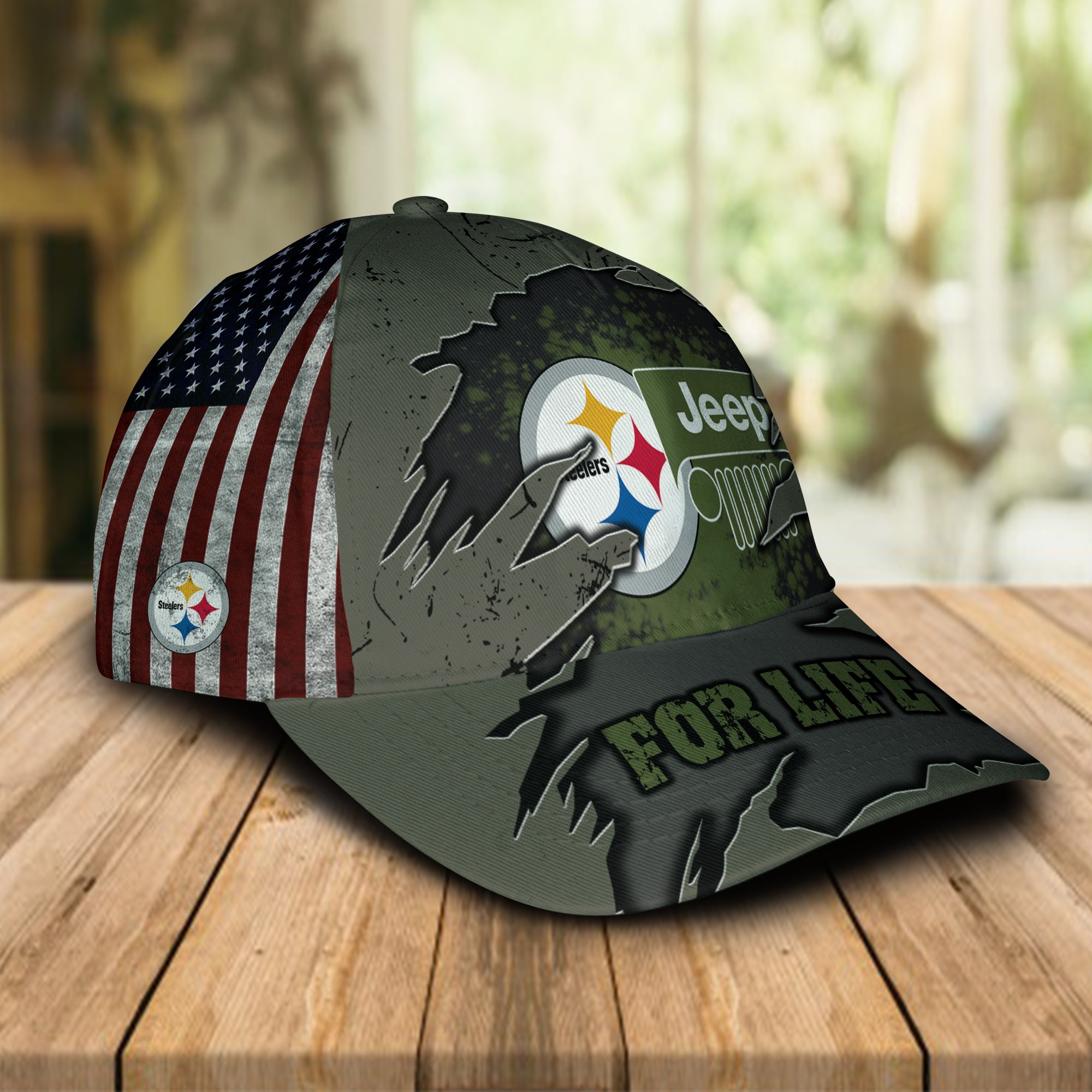 Pittsburgh Steelers Jeep For Life Cap 1