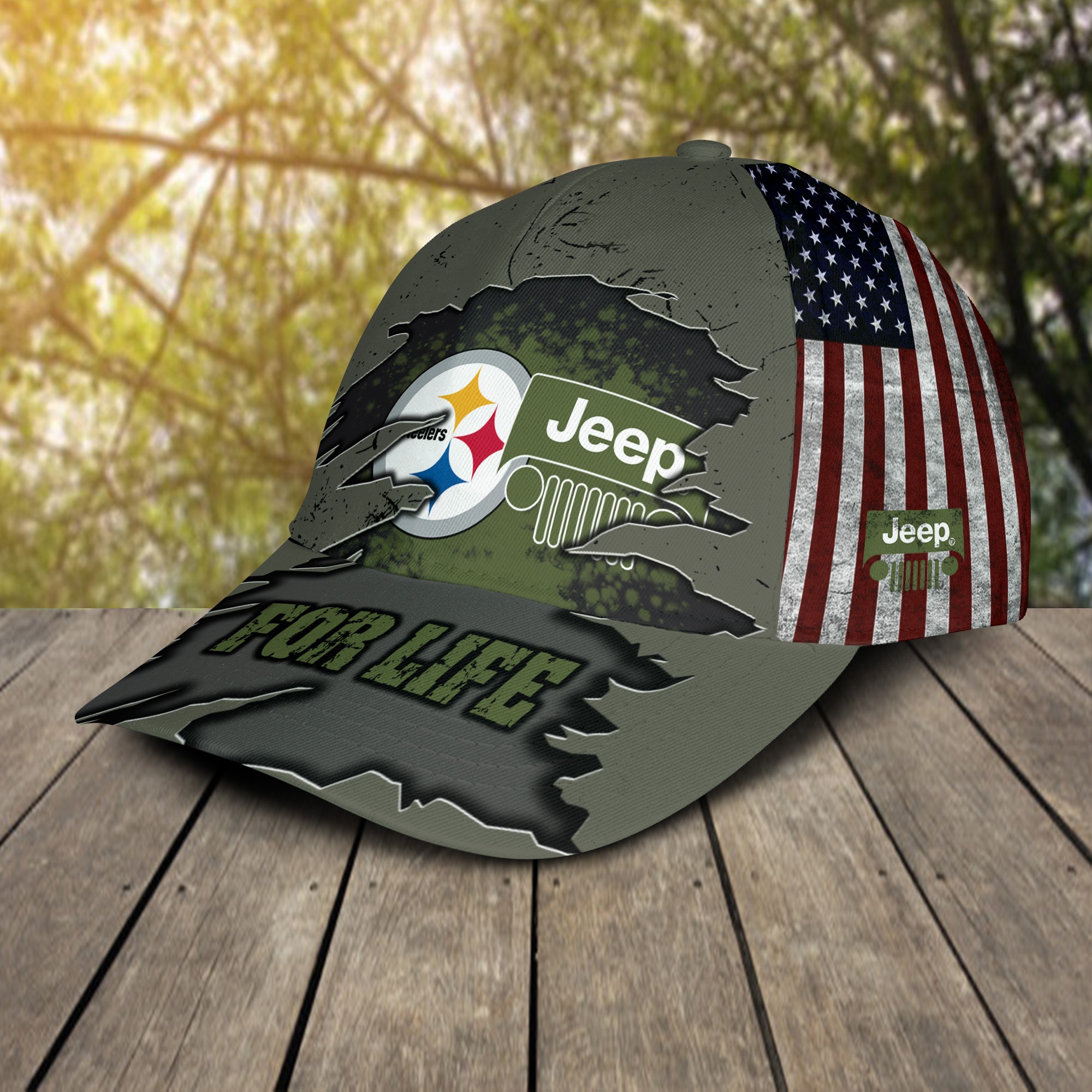 Pittsburgh Steelers Jeep For Life Cap 2
