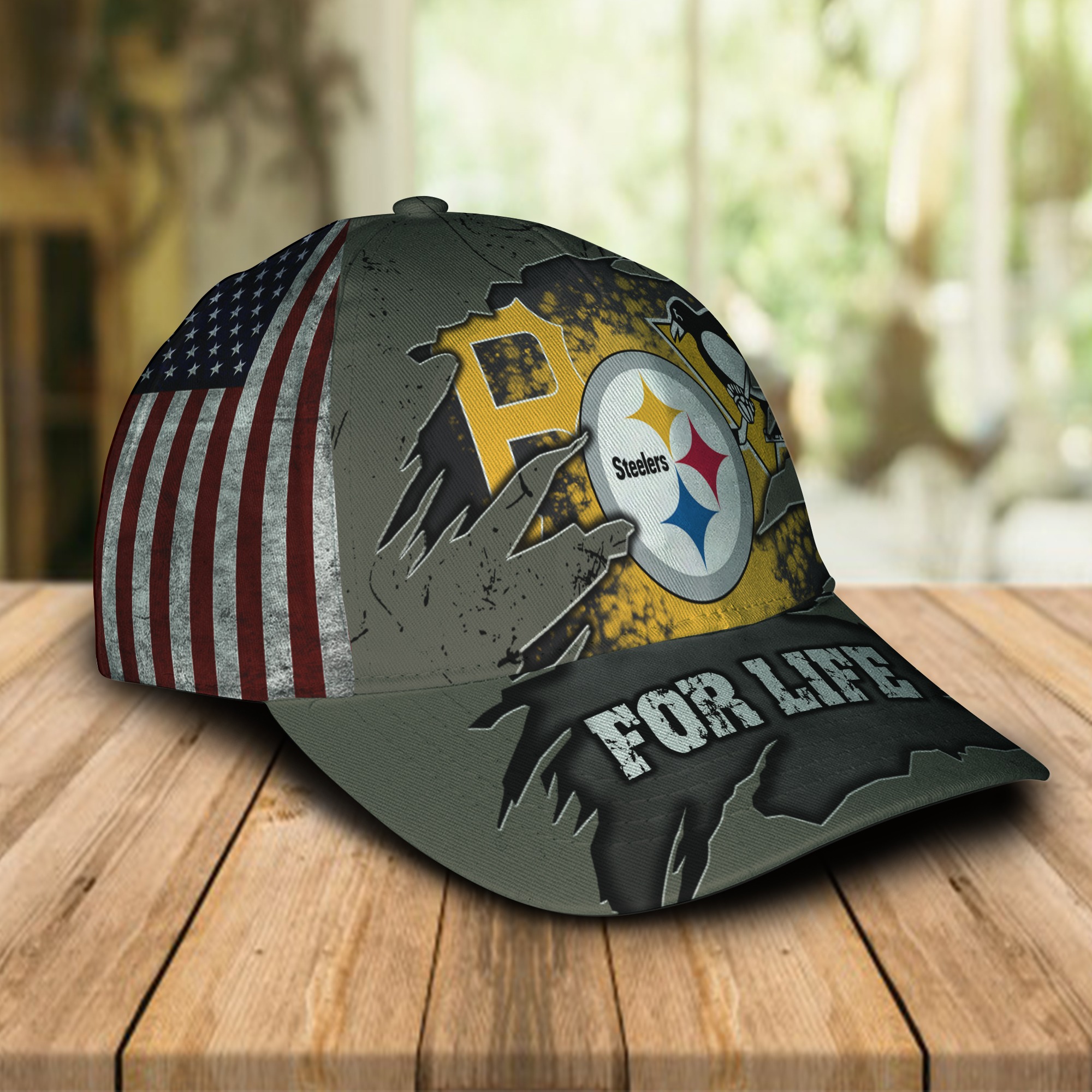 Pittsburgh sports team pirates steelers penguins for life cap 1