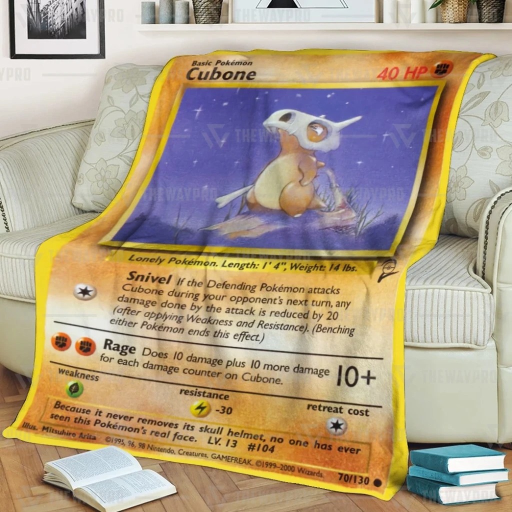 Pokemon Cubone fleece blanket 1