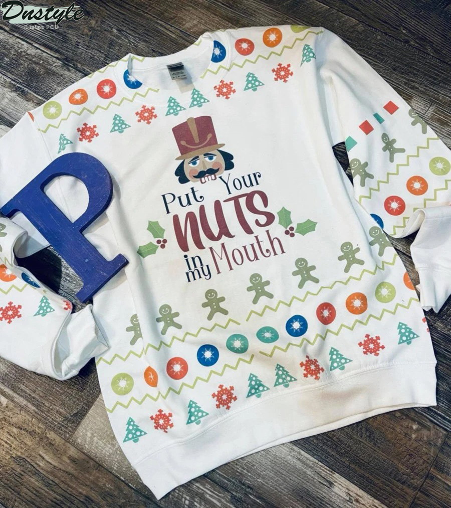 Put your nuts in my mouth ugly christmas sweater