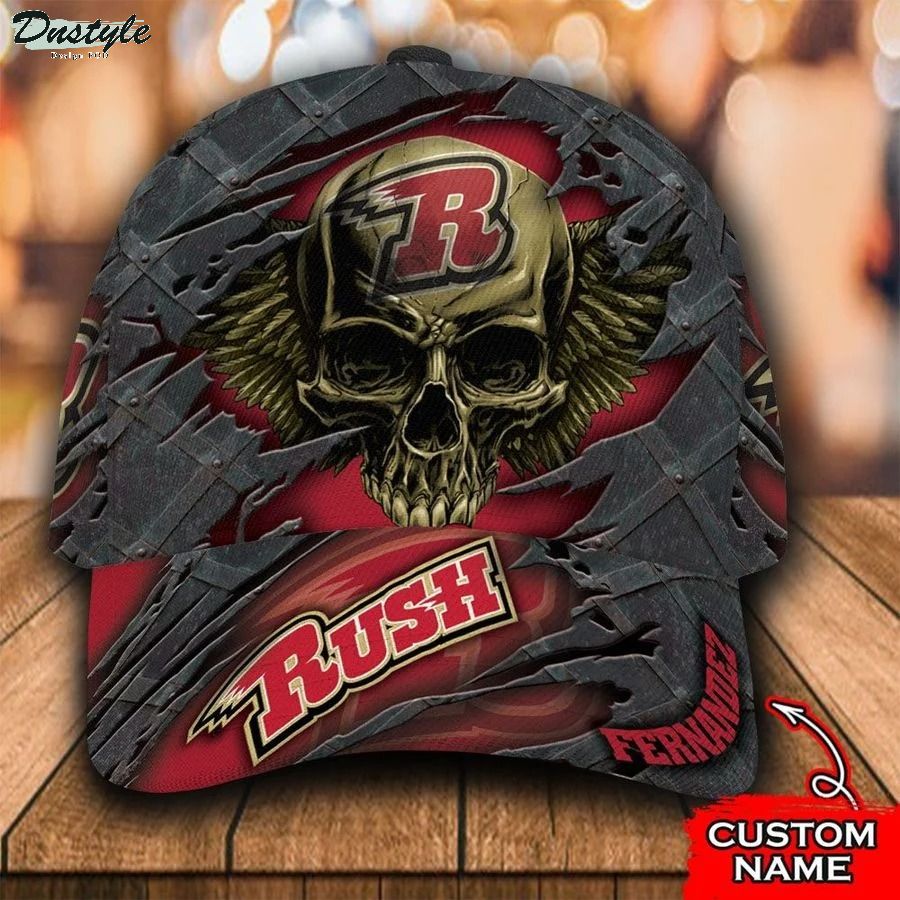 Rapid City Rush ECHL Skull Custom Name Classic Cap