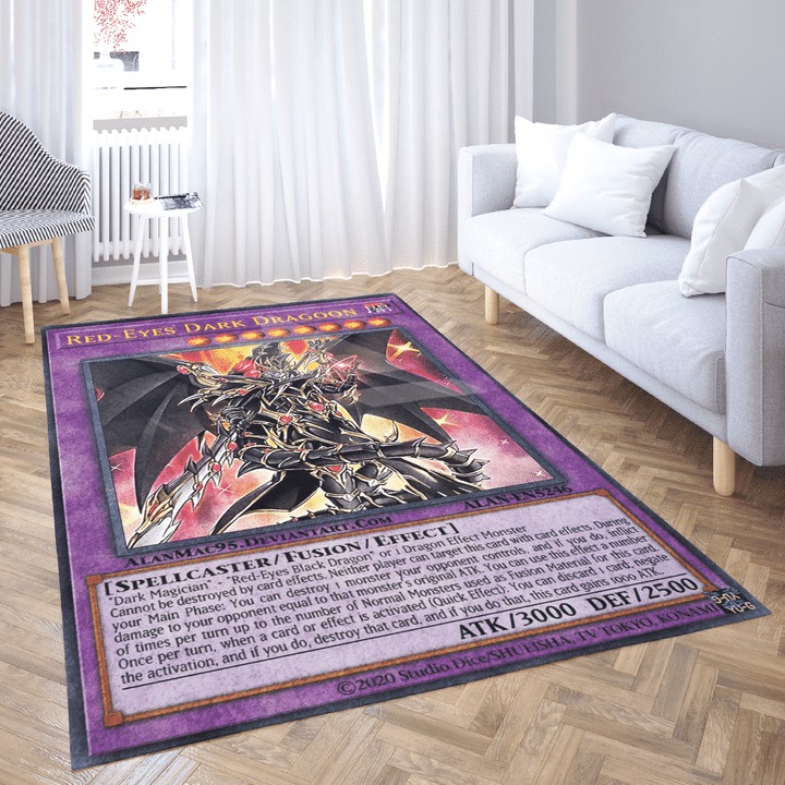 Red-eyes dark dragon card rug 1