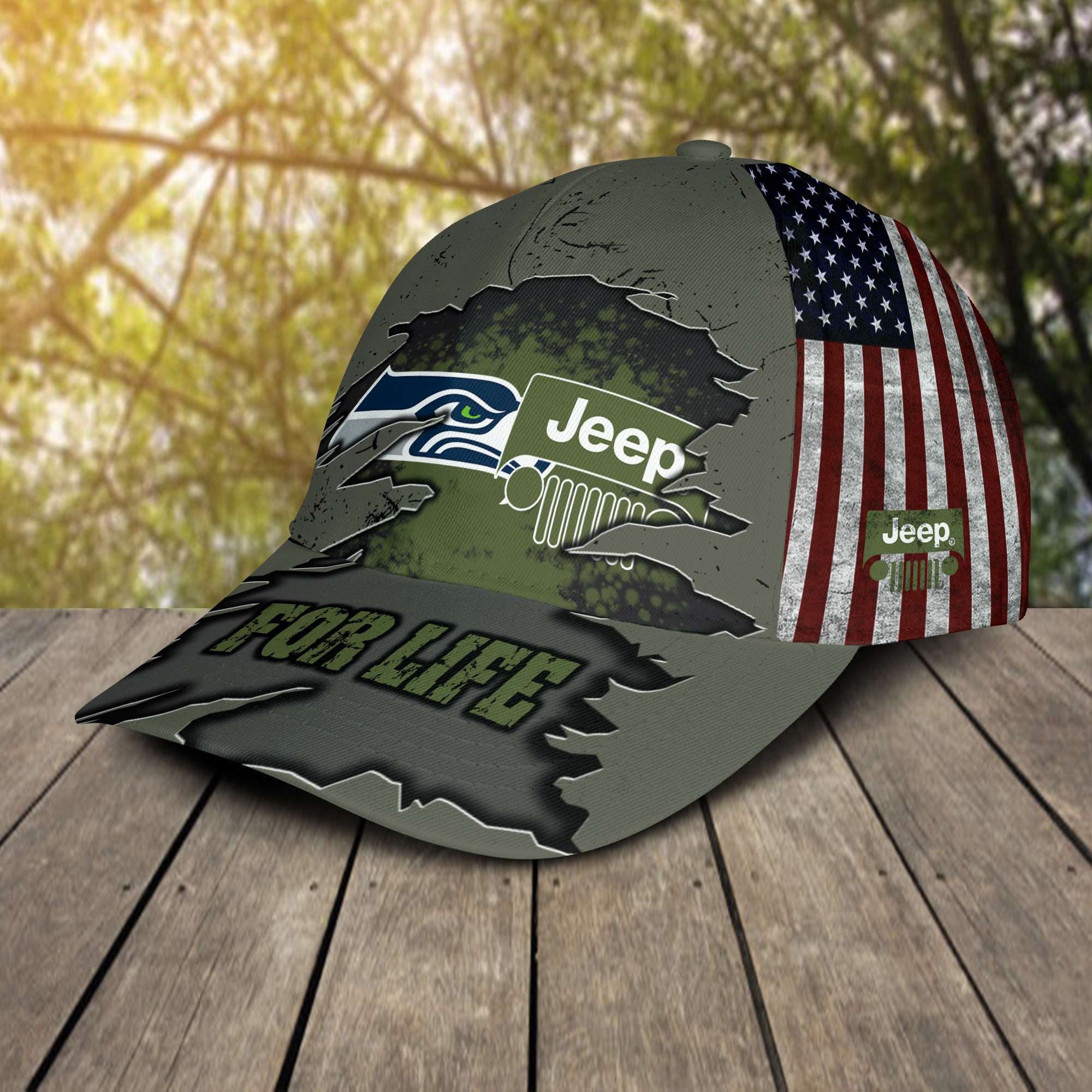 Seattle Seahawks Jeep For Life Cap 2