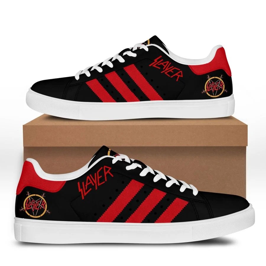 Slayer stan smith low top shoes 2