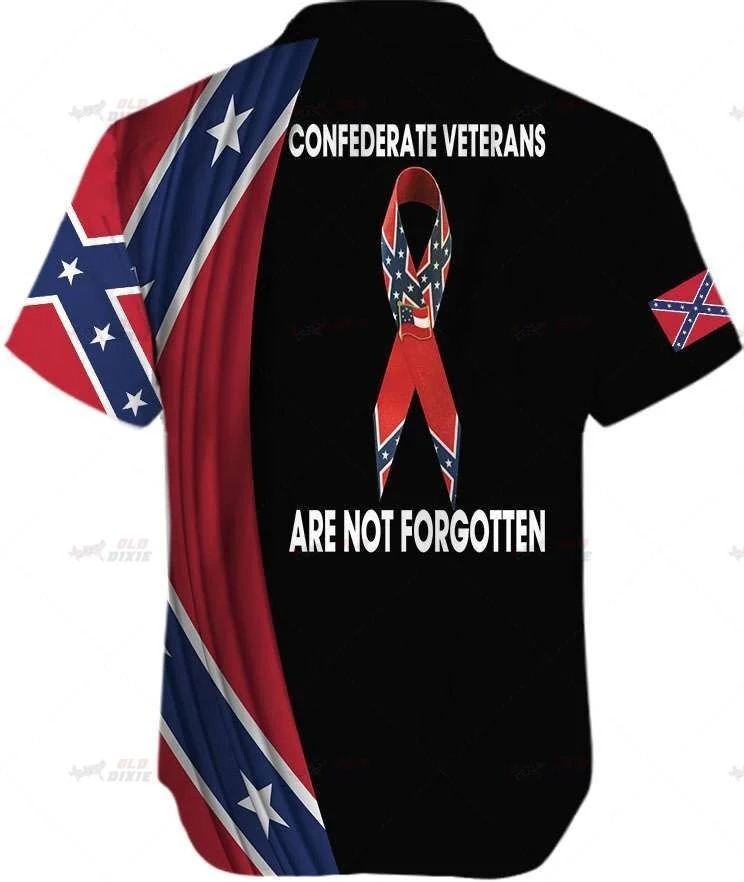 Southern confederate veterans are not forgotten hawaiian shirt 2