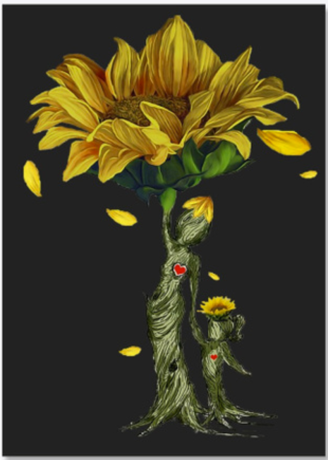 Sunflower mother decal