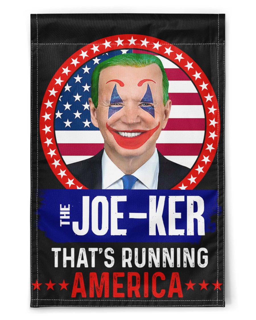 The Joe-ker that's running america flag 2