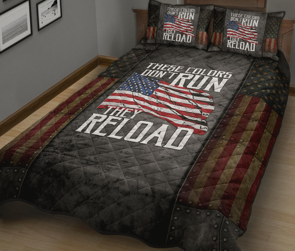 These colors don’t run they reload bedding set