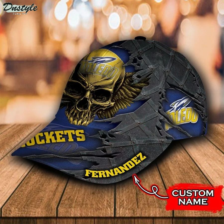 Toledo rockets skull NCAA Custom Name Classic Cap 2