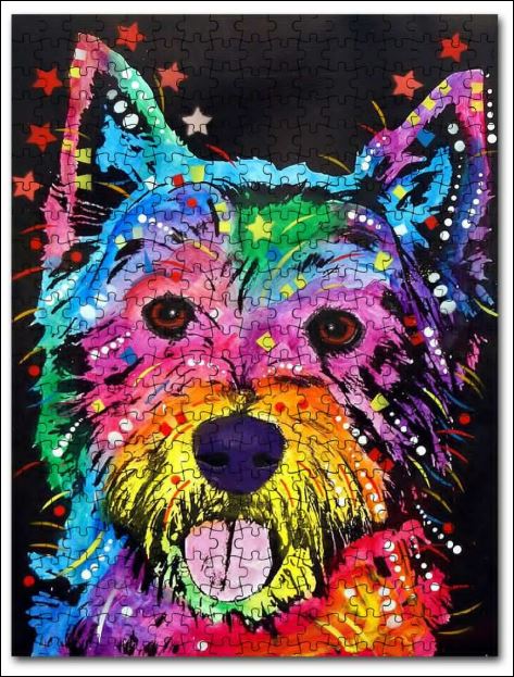 Westie Colorful jigsaw puzzles