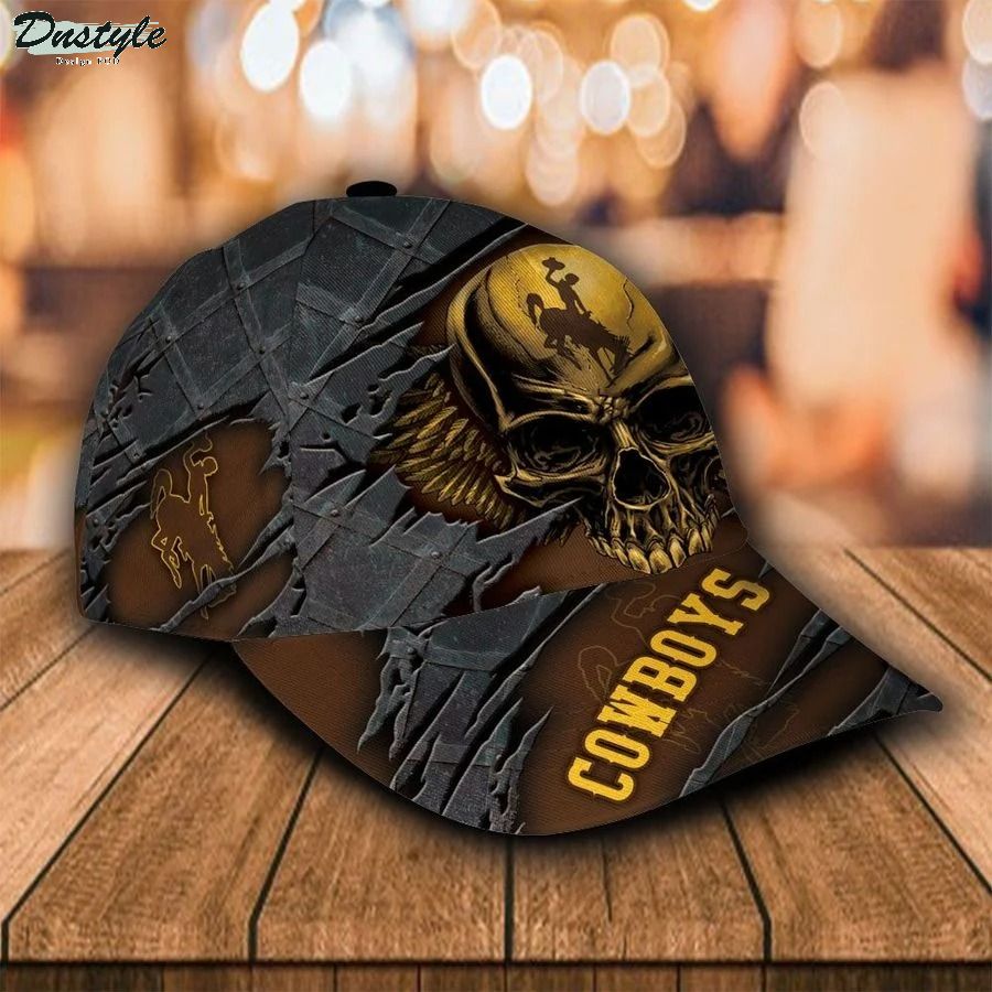 Wyoming cowboys skull NCAA Custom Name Classic Cap
