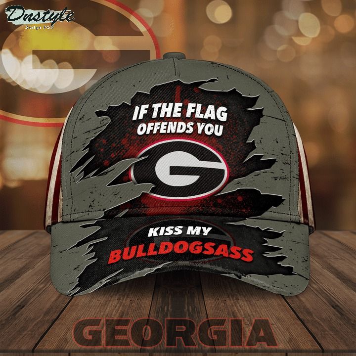 If the flag offends you kiss my Bulldogsass Georgia hat cap