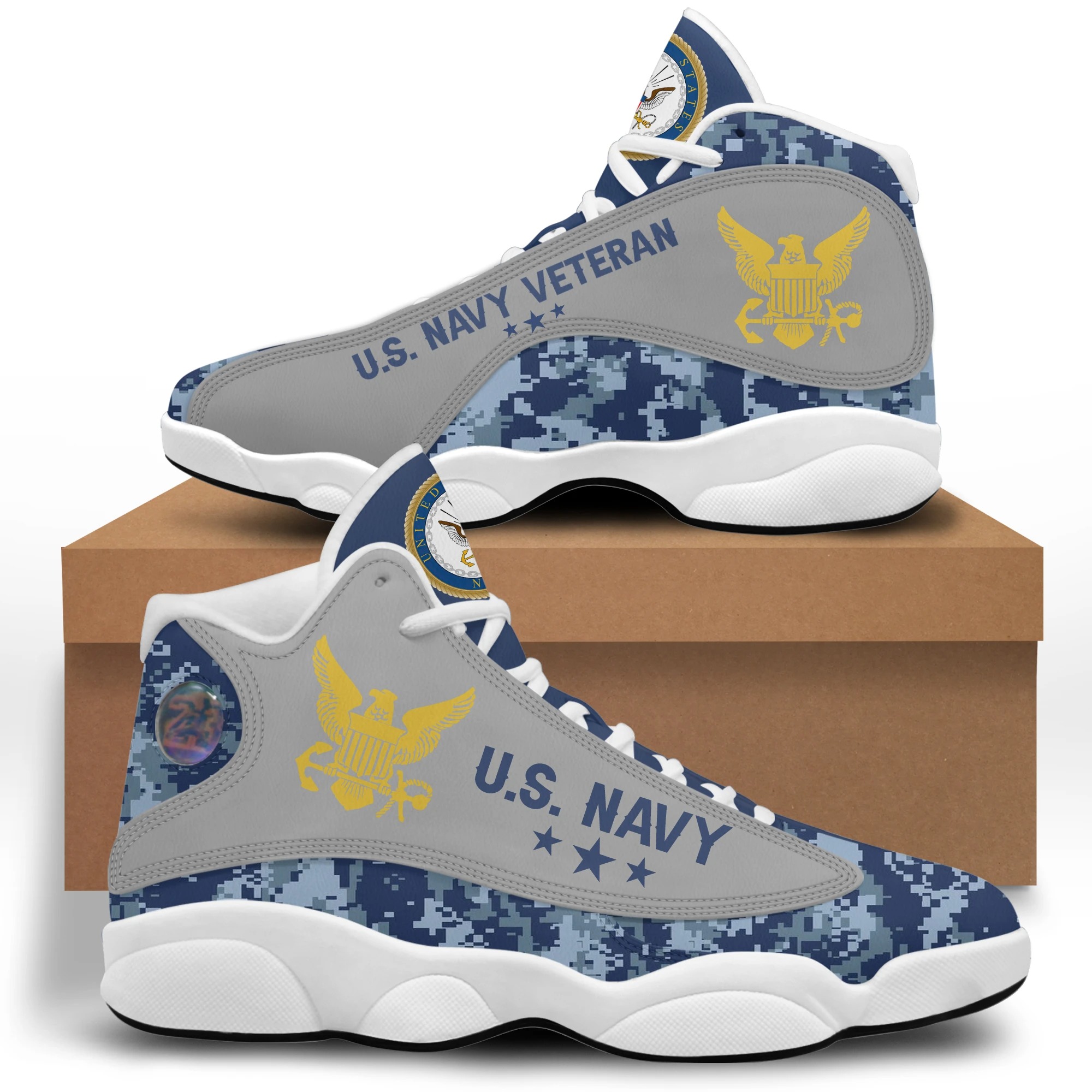 US navy air jordan 13 sneaker