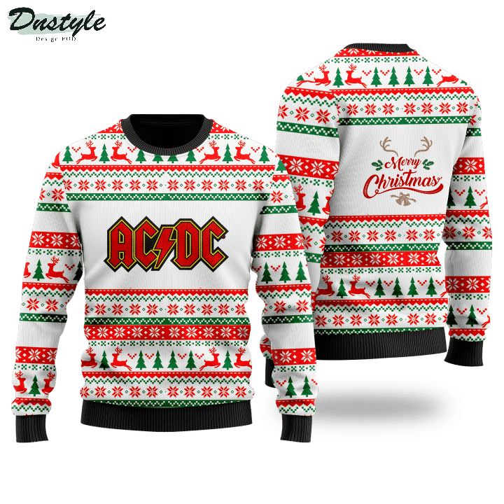 ACDC 3d all over printed wool ugly sweater