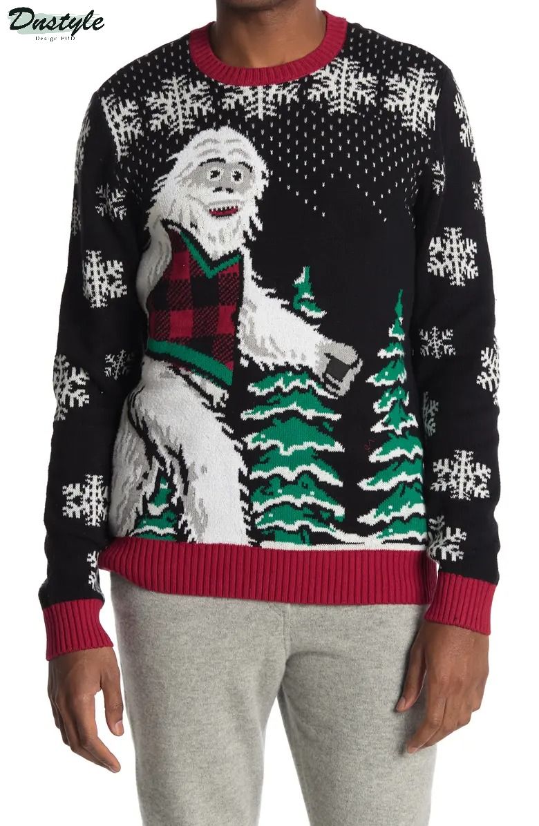 Abominable Snowman ugly christmas sweater