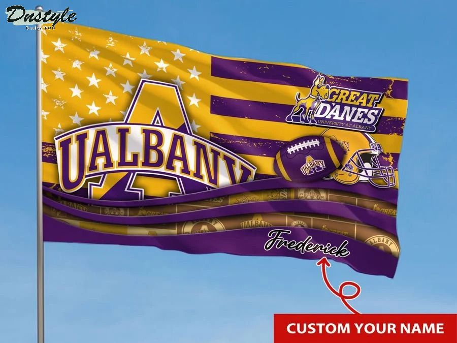 Albany great danes NCAA custom name flag