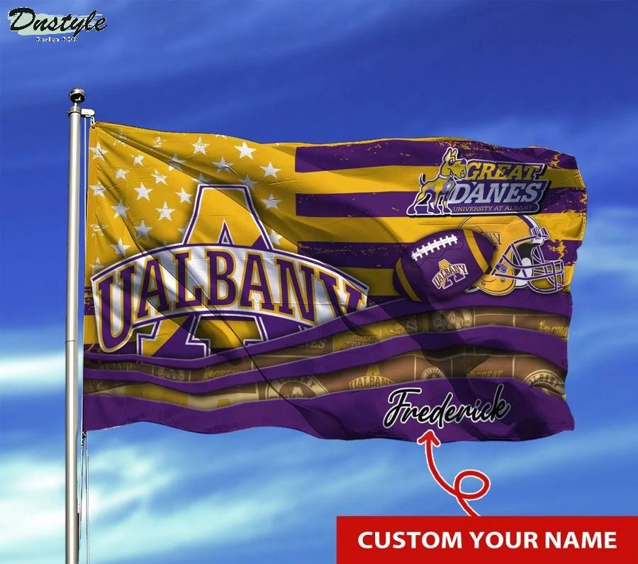 Albany great danes NCAA custom name flag