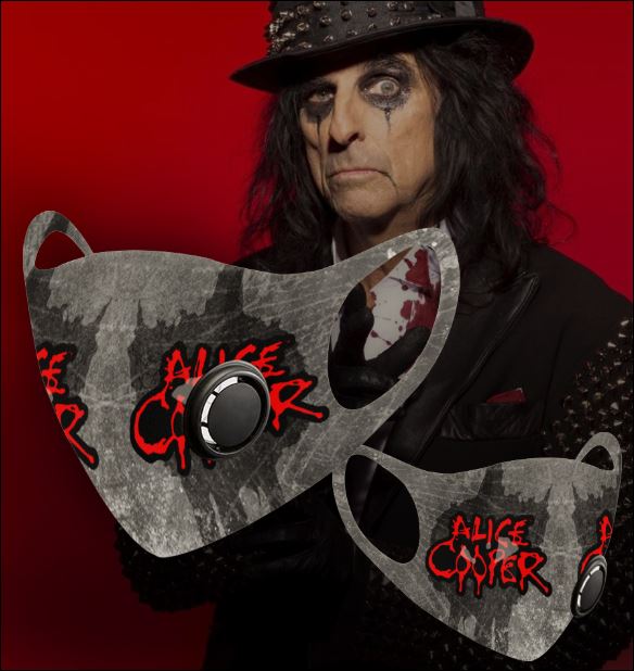 Alice Cooper filter activated carbon face mask