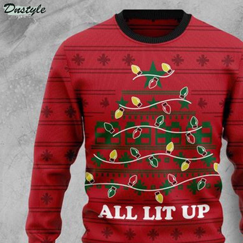 All lit up christmas ugly sweater 1