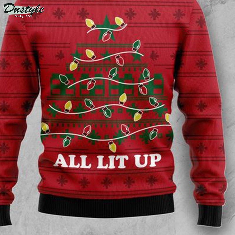 All lit up christmas ugly sweater 2