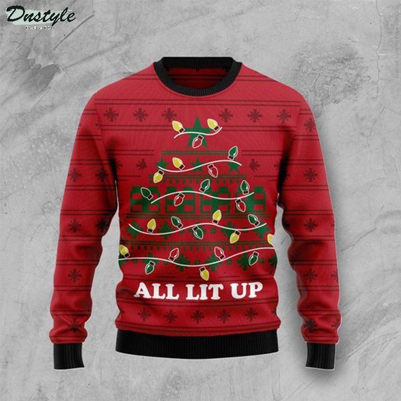 All lit up christmas ugly sweater