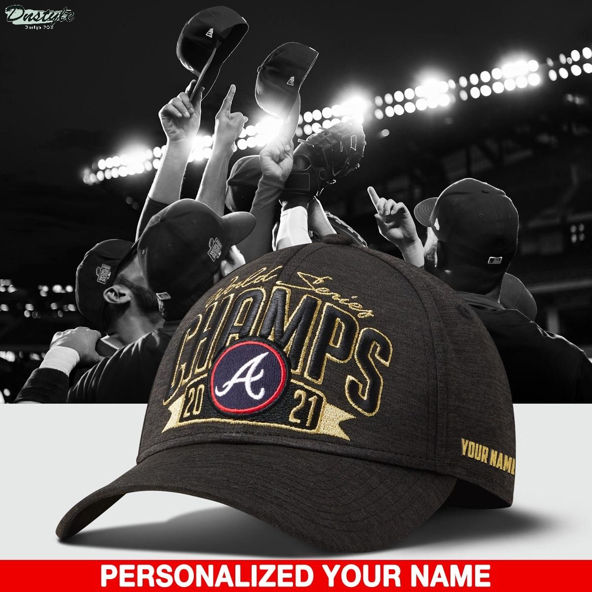 Atlanta Braves World Series Champs 2021 Custom Name Cap