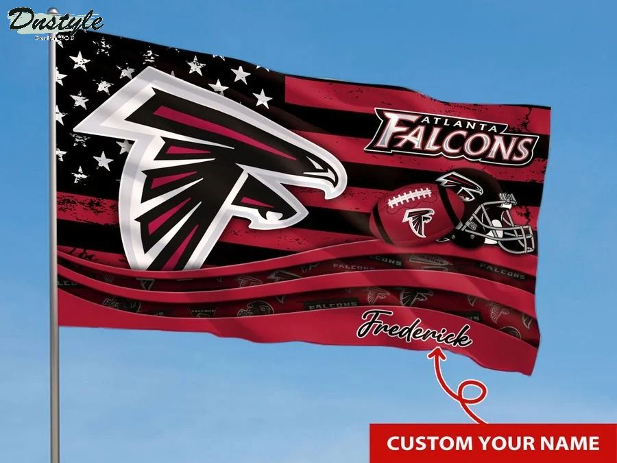 Atlanta falcons NFL custom name flag 1