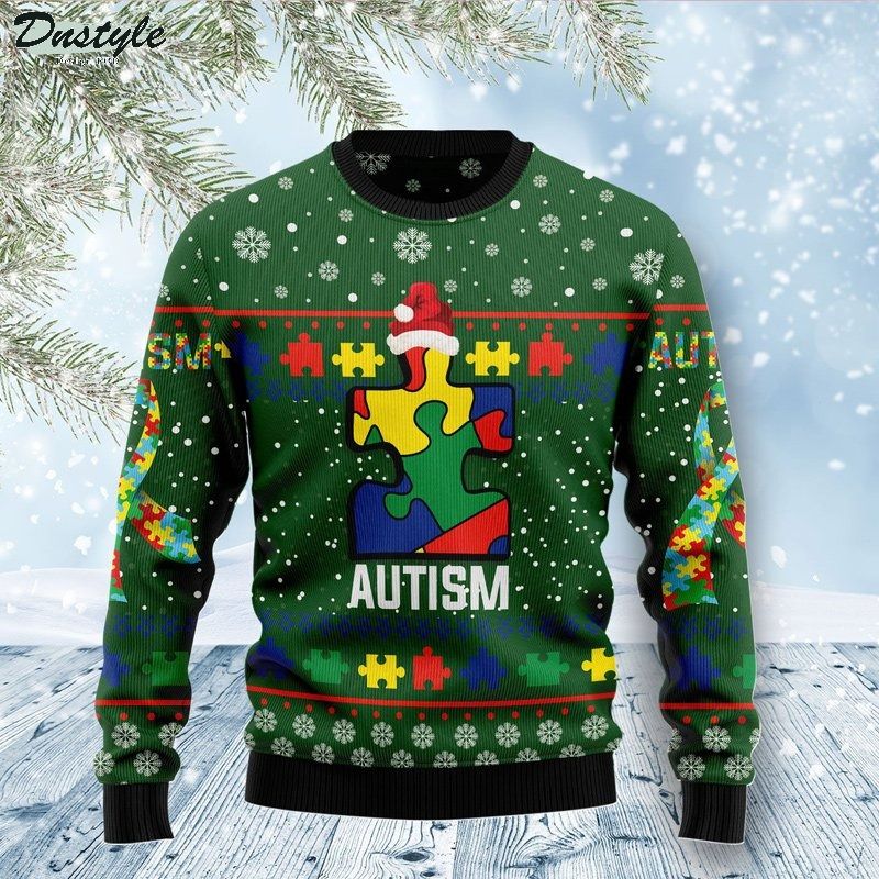 Autism christmas ugly sweater
