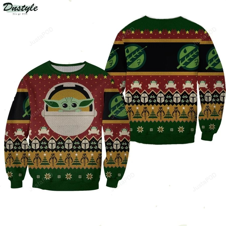 Baby Yoda Grogu Christmas Ugly Sweater