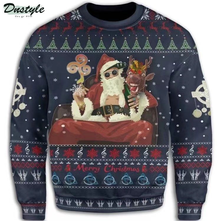 Bad Santa ugly christmas sweater 1