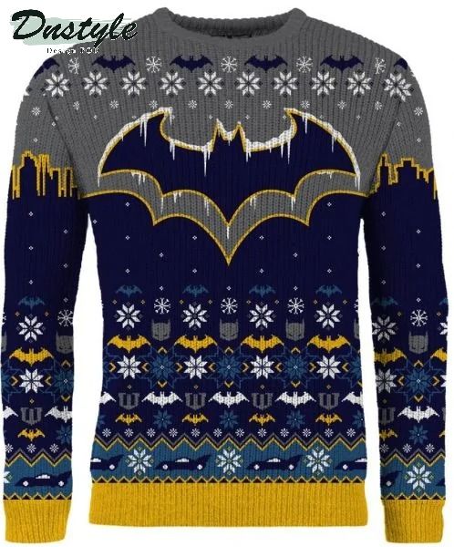 Batman Frosty Festivities Ugly Christmas Sweater