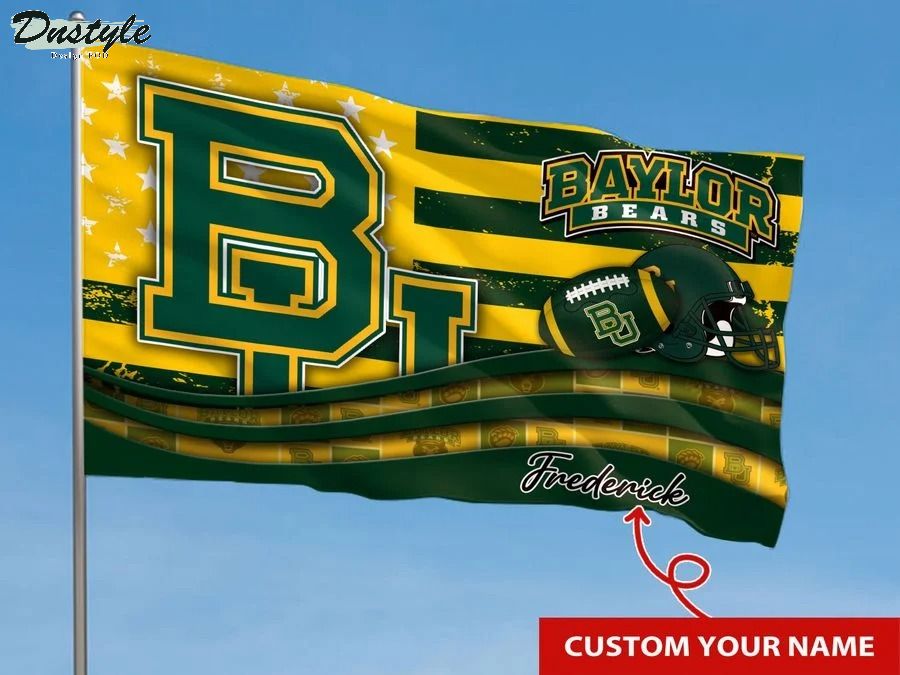 Baylor bears NCAA custom name flag 1