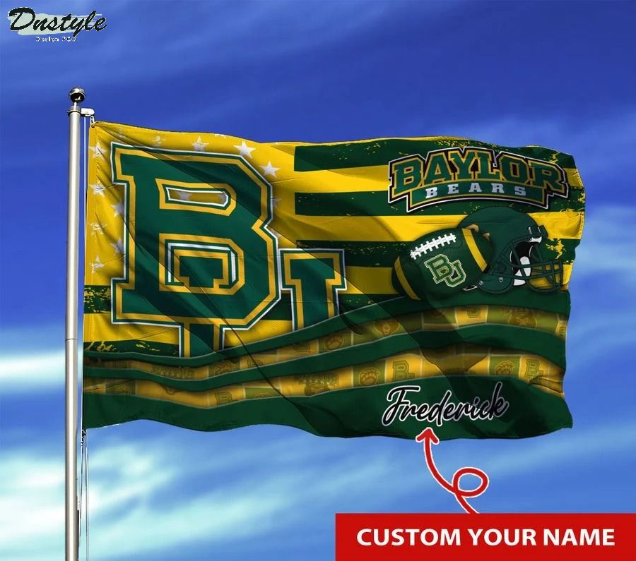 Baylor bears NCAA custom name flag