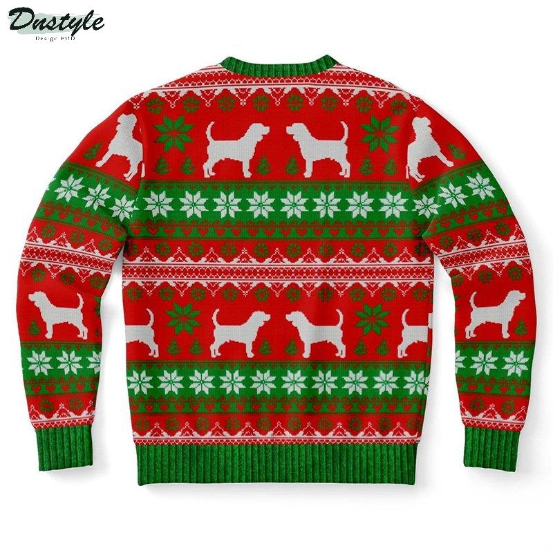 Beagle bells Beagle bells Beagle all the way christmas ugly sweater 1