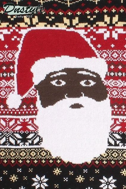 Black Santa Ugly Christmas Sweater 1